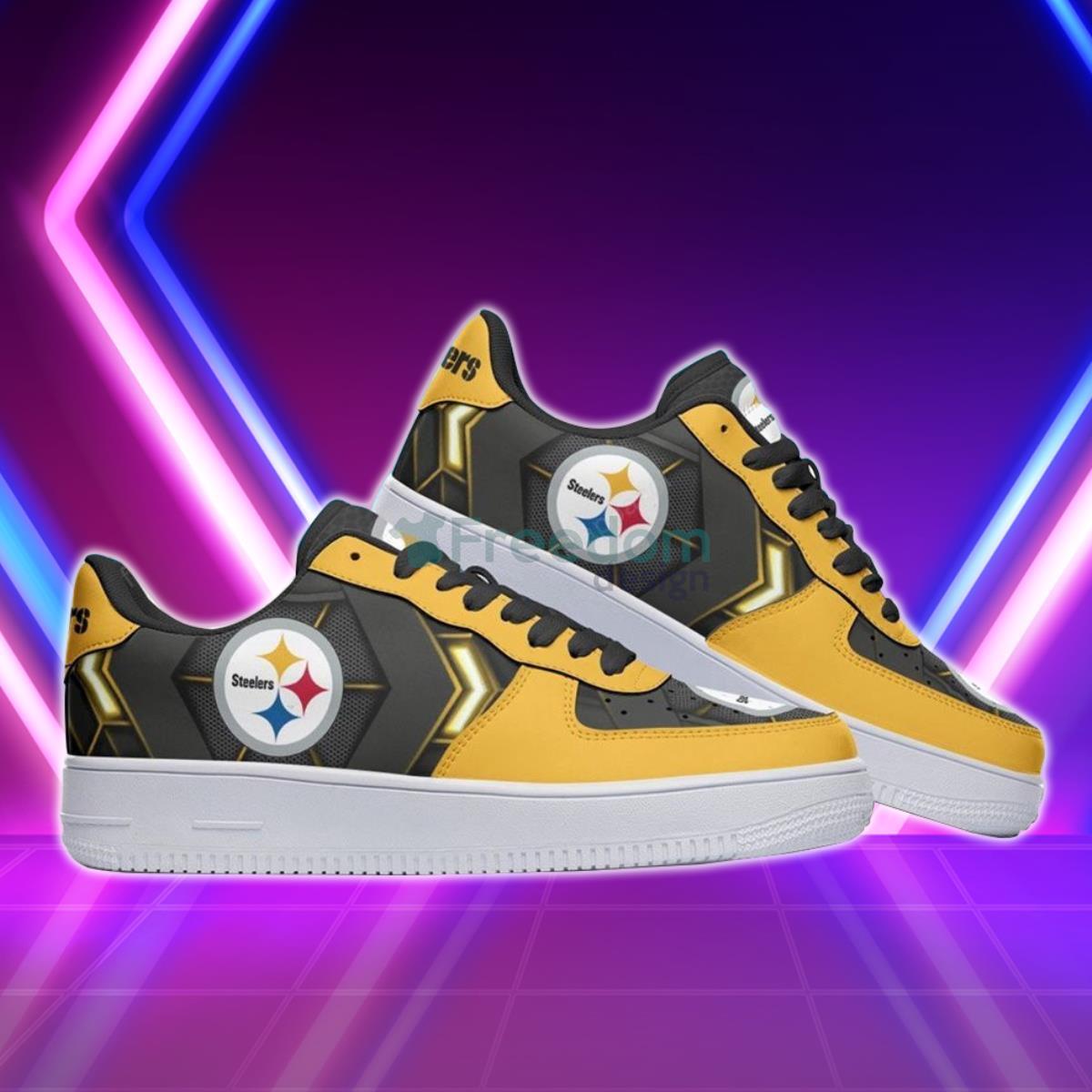 Pittsburgh Steelers Football Team Style Design Air Force Shoes Love Gift For Real Fans Product Photo 2