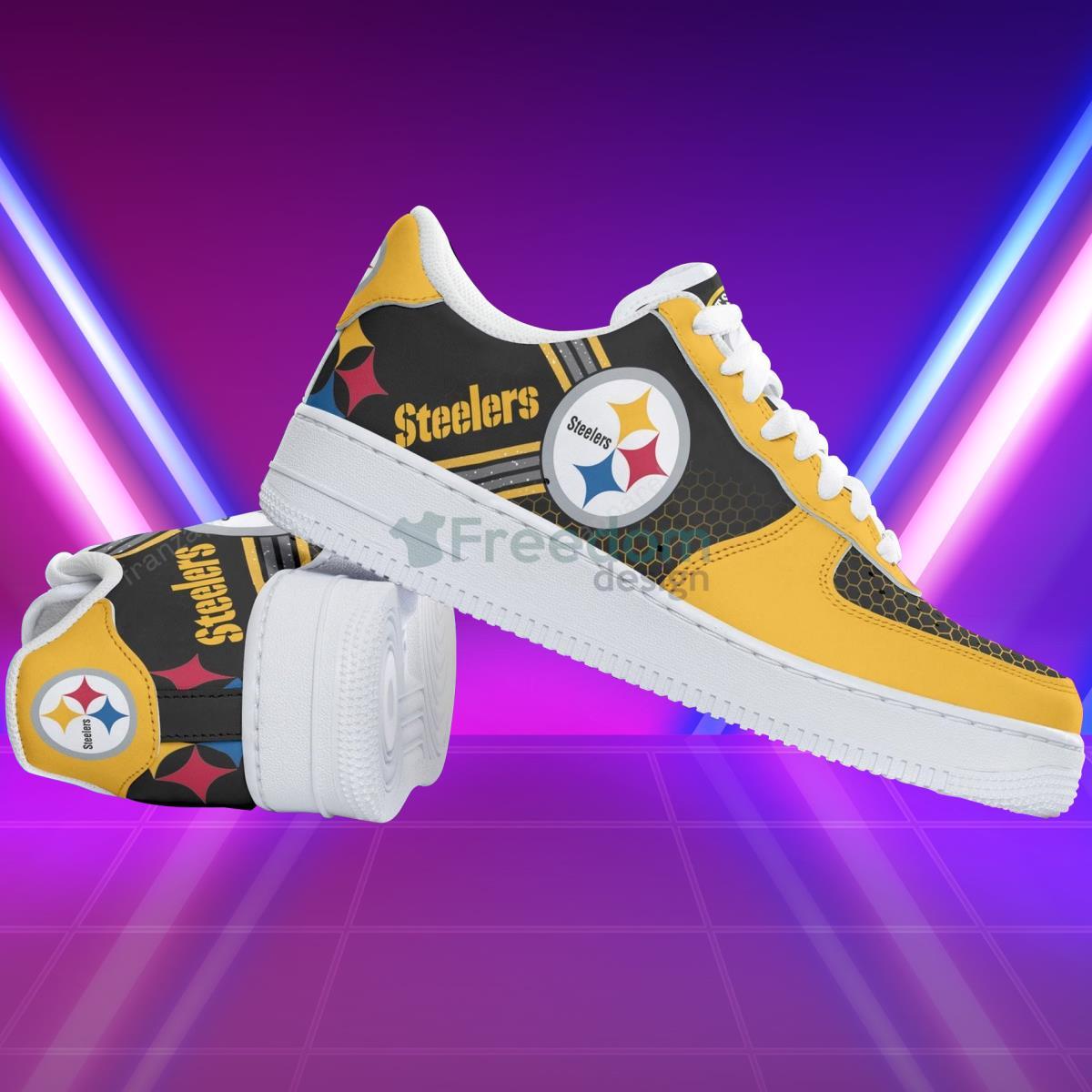 Pittsburgh Steelers Football Team Style Design Air Force Shoes Special Gift For Fans Product Photo 2