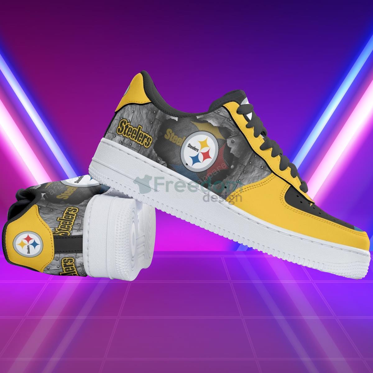 Pittsburgh Steelers Football Team Style Design Air Force Shoes Special Gift For Real Fans Product Photo 1