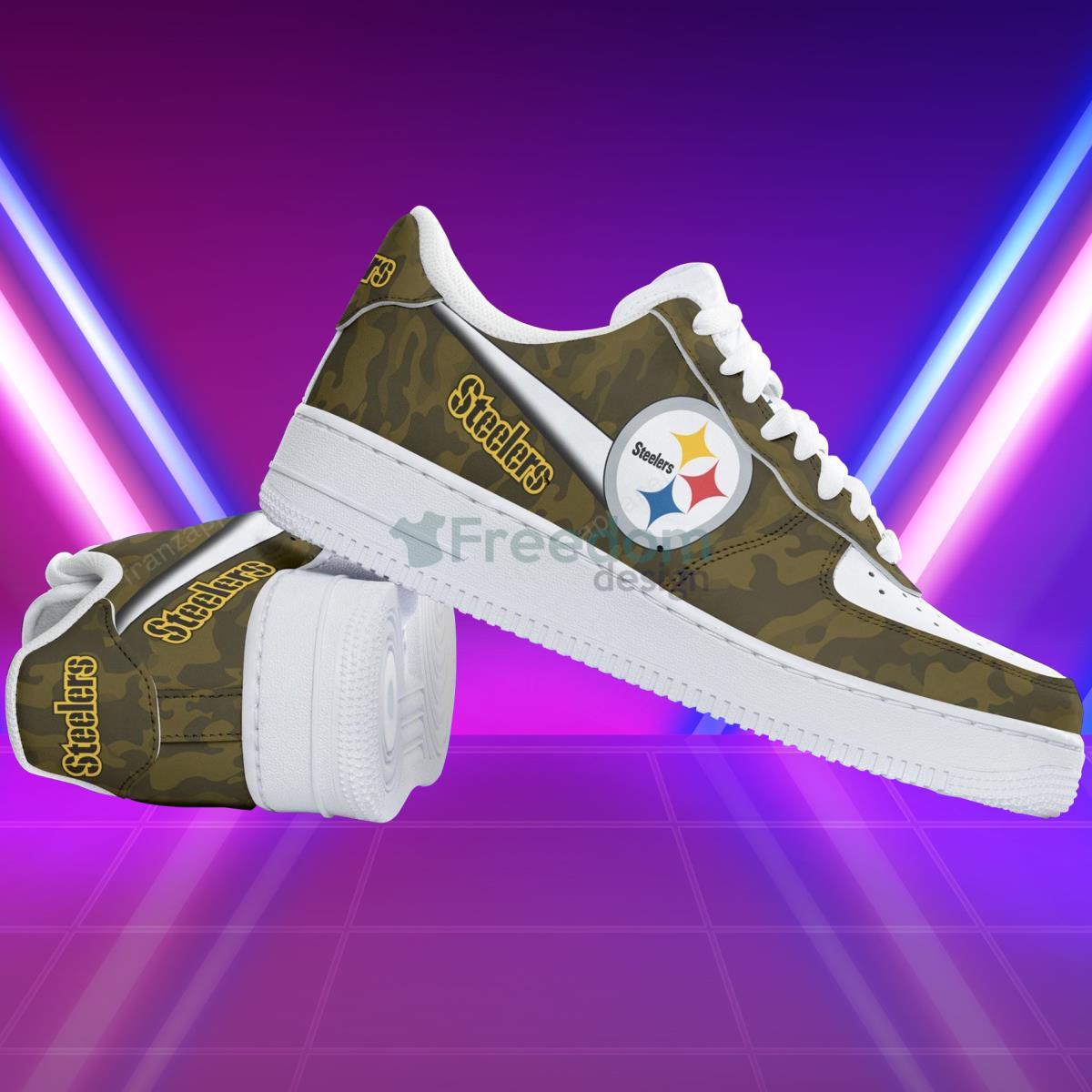 Pittsburgh Steelers Football Team Style Design Air Force Shoes Unique Gift For Fans Product Photo 2