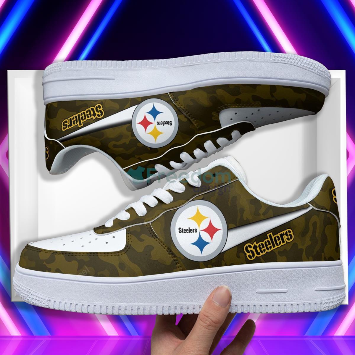 Pittsburgh Steelers Football Team Style Design Air Force Shoes Unique Gift For Fans Product Photo 1