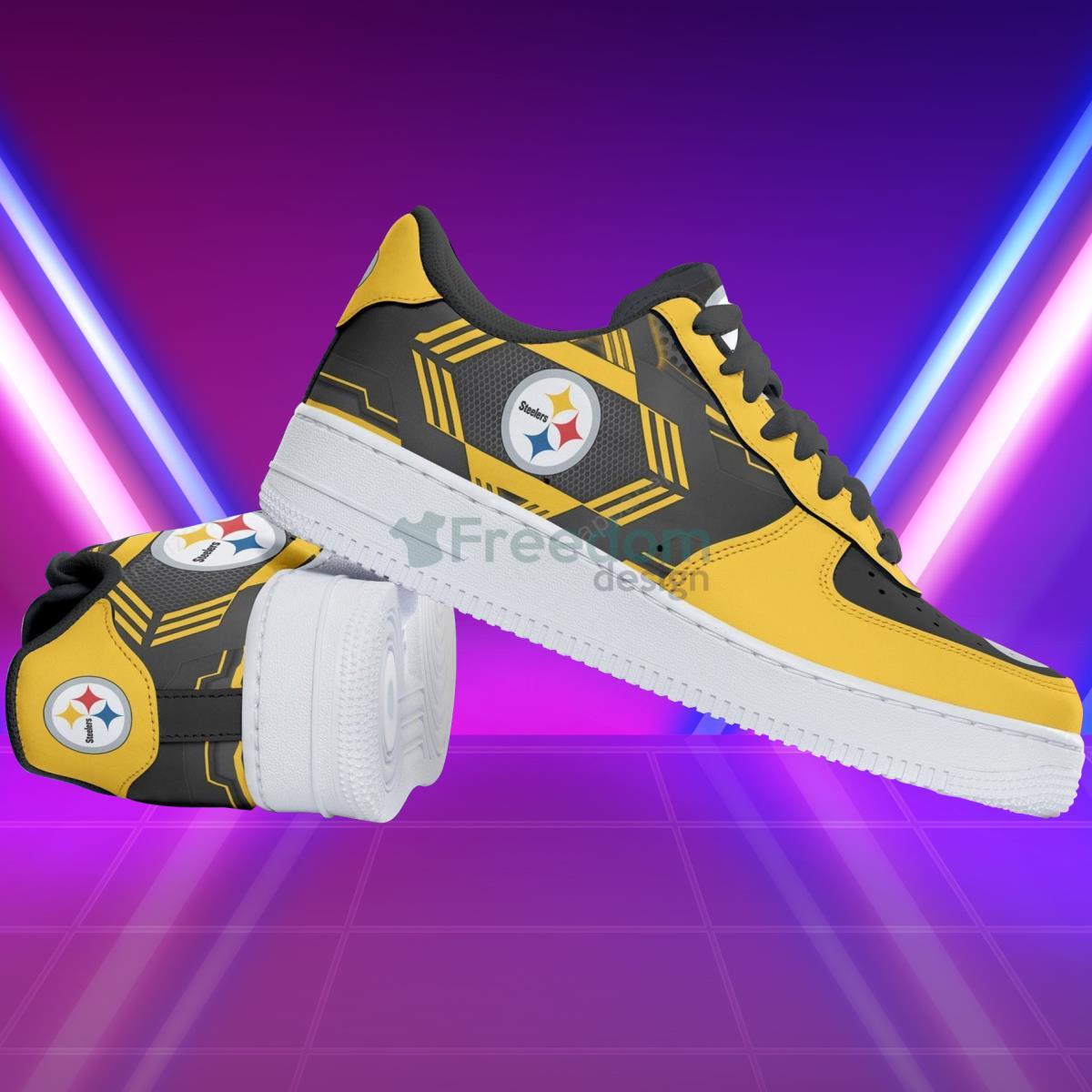 Pittsburgh Steelers Football Team Style Design Air Force Shoes Unique Gift For Real Fans Product Photo 1