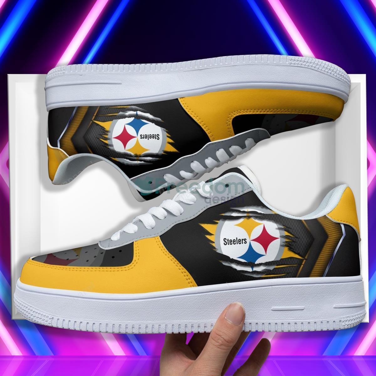 Pittsburgh Steelers Football Team Style Design Air Force Shoes Product Photo 1