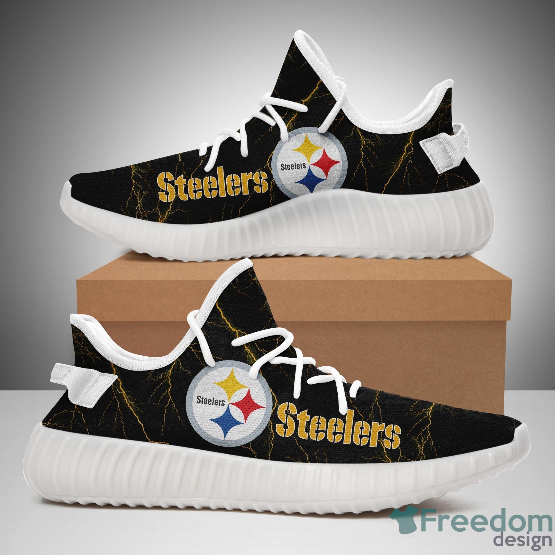 25% SALE OFF Pittsburgh Steelers Sneakers Big Logo Yeezy Shoes – 4