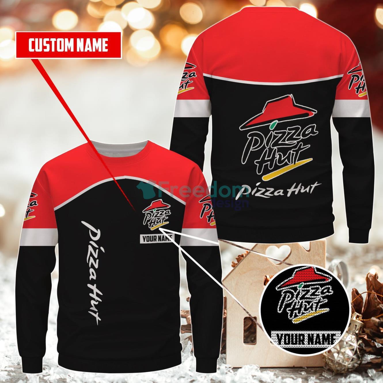 Pizza Hut Personalized Ugly Sweater For Men Women Product Photo 1 Pizza Hut Personalized Ugly Sweater For Men Women Product Photo 1
