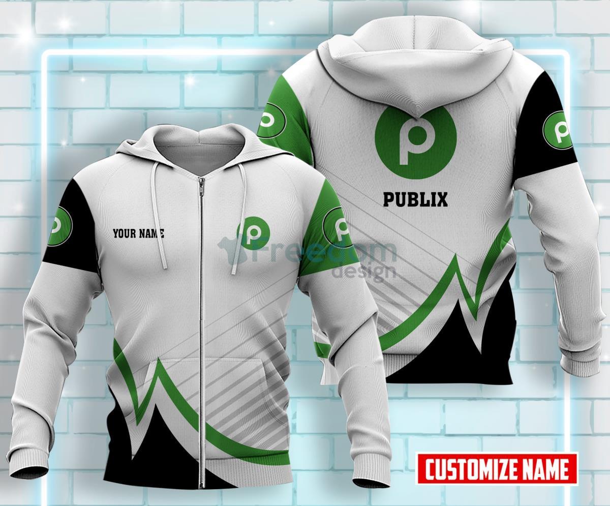 Publix All Over Printed 3D Custom Name Zip Hoodie Product Photo 1