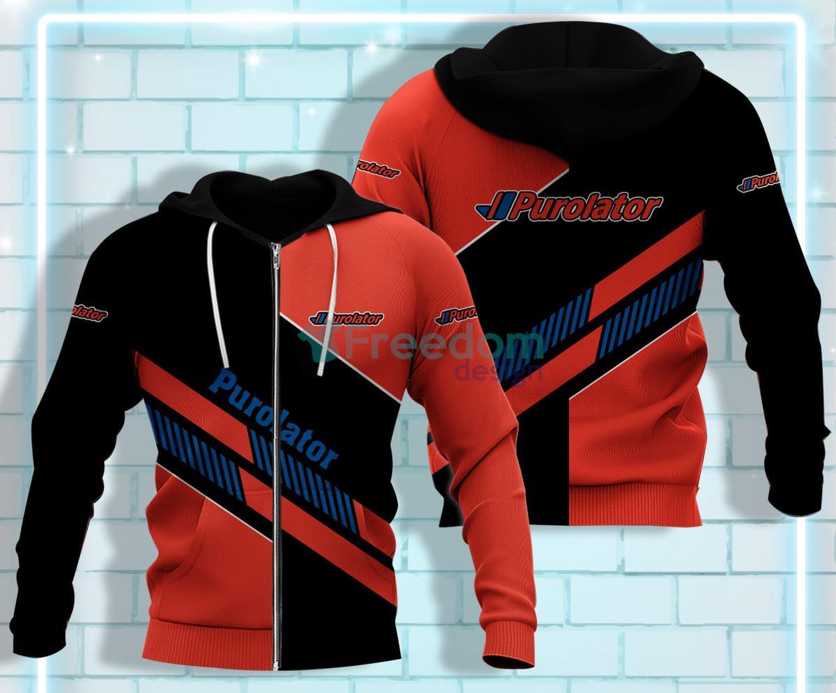 Purolator All Over Printed 3D Zip Hoodie Product Photo 1