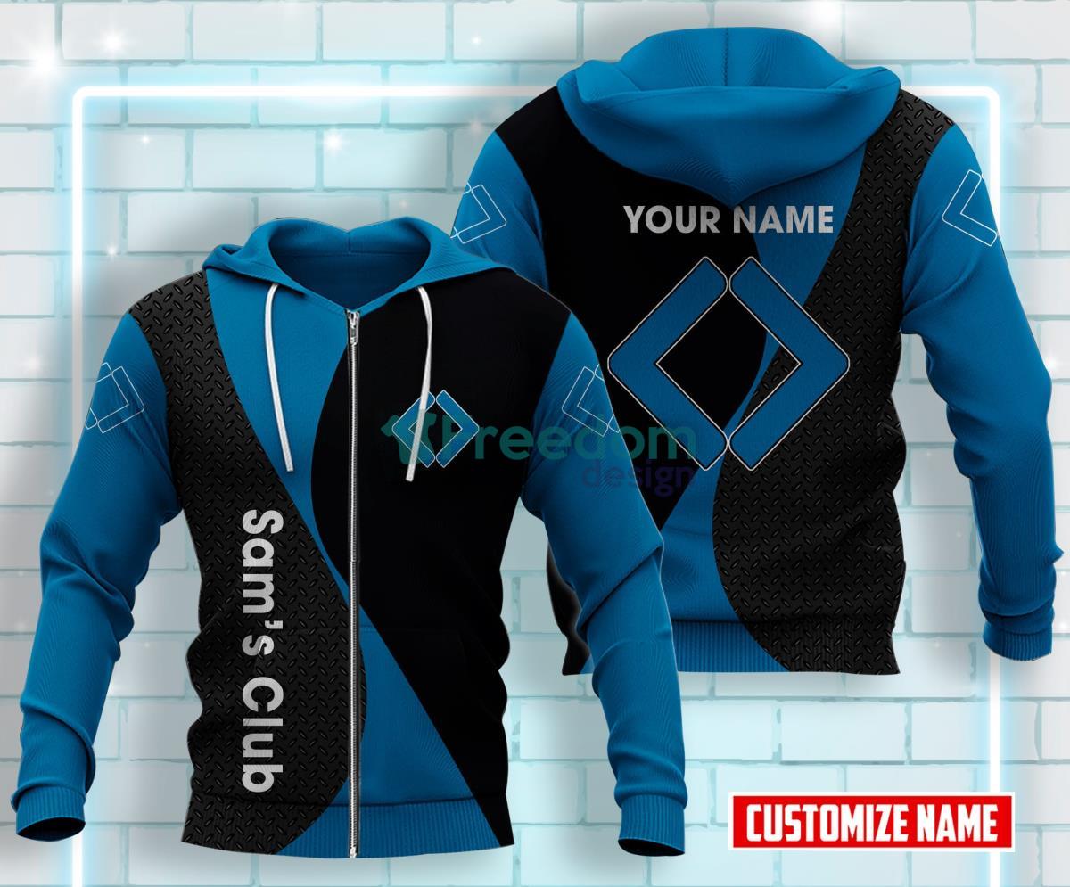 Sam’s Club All Over Printed 3D Custom Name Zip Hoodie For Men Women Product Photo 1