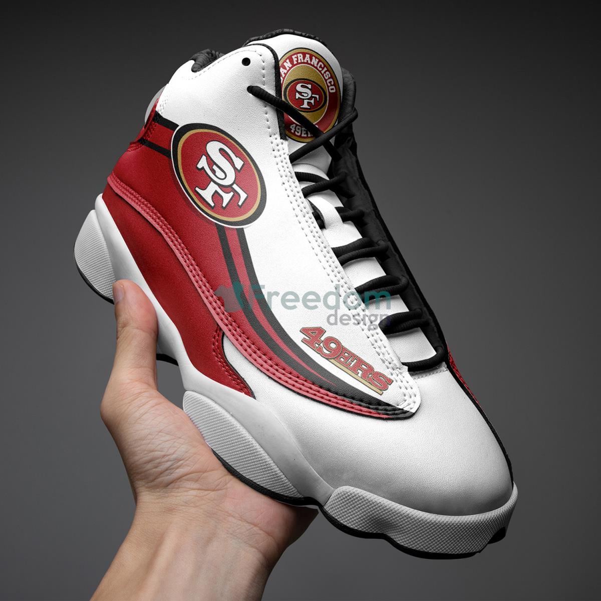 San Francisco 49ers Air Jordan 13 Shoes Running Casual Sneakers For Fans Product Photo 2