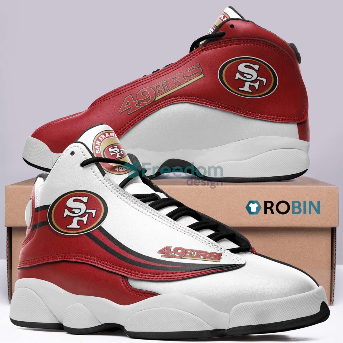 San Francisco 49ers Air Jordan 13 Shoes Running Casual Sneakers For Fans Product Photo 1