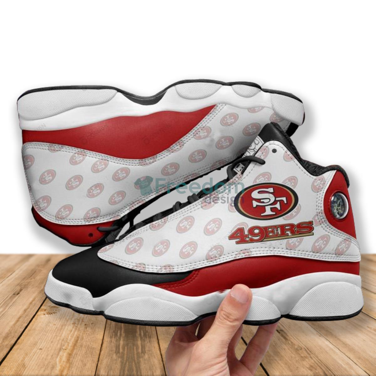 San Francisco 49ers Air Jordan 13 Shoes Running Casual Sneakers For Real Fans Product Photo 1