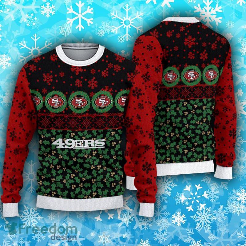 49ers Ugly Sweater Christmas Texture San Francisco 49ers Gift