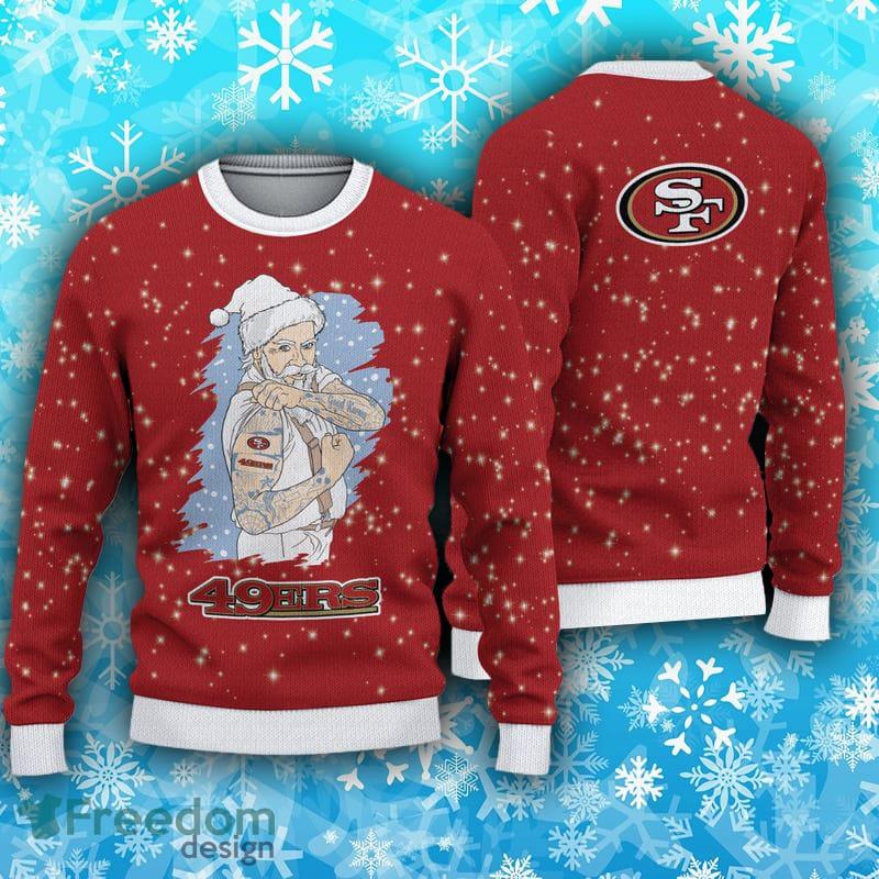 San Francisco 49ers Christmas Reindeer Pattern Ugly Sweater For Men Women -  Banantees