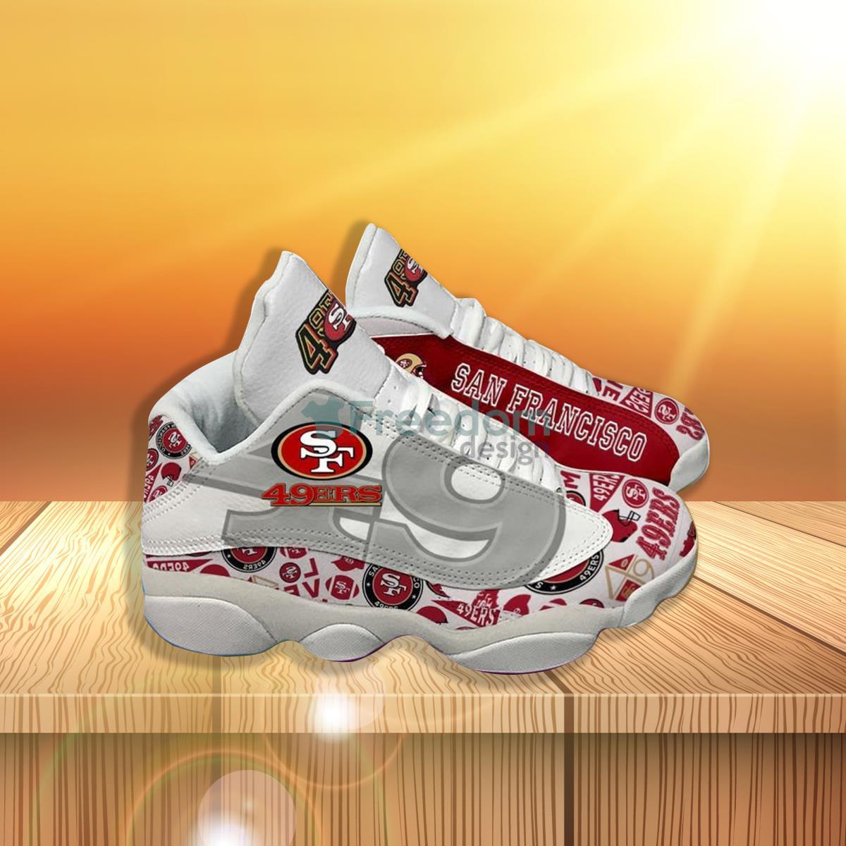 San Francisco 49ers Football Team Air Jordan 13 Shoes Running Casual Sneakers For Fans Product Photo 1