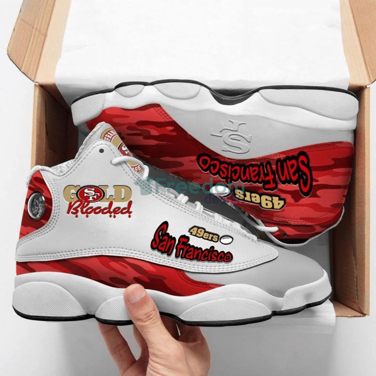 San Francisco 49ers Football Team Air Jordan 13 Shoes Running Casual Sneakers Product Photo 1