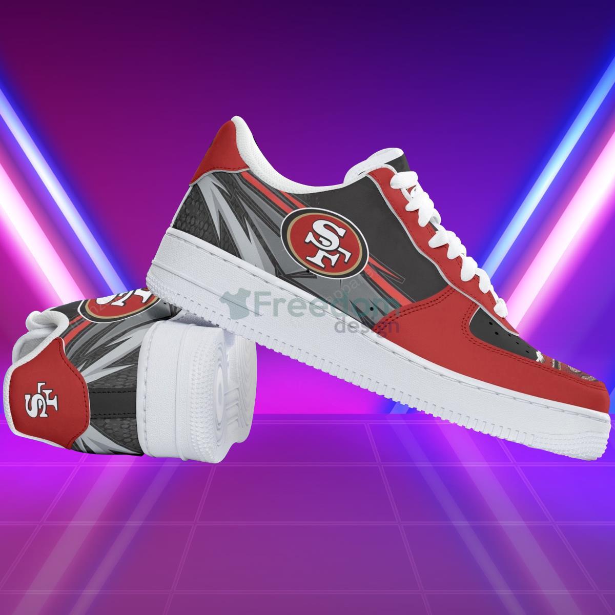 San Francisco 49ers Football Team Style Air Force Shoes For Men Women Product Photo 2