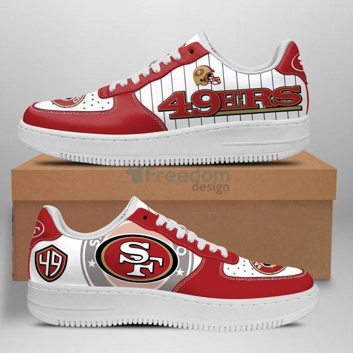 San Francisco 49ers Football Team Style Design Air Force Shoes For Fans ...