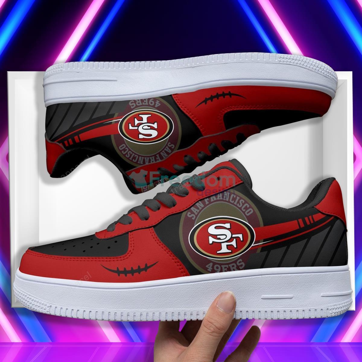 San Francisco 49ers Football Team Style Design Air Force Shoes For Real Fans Product Photo 1