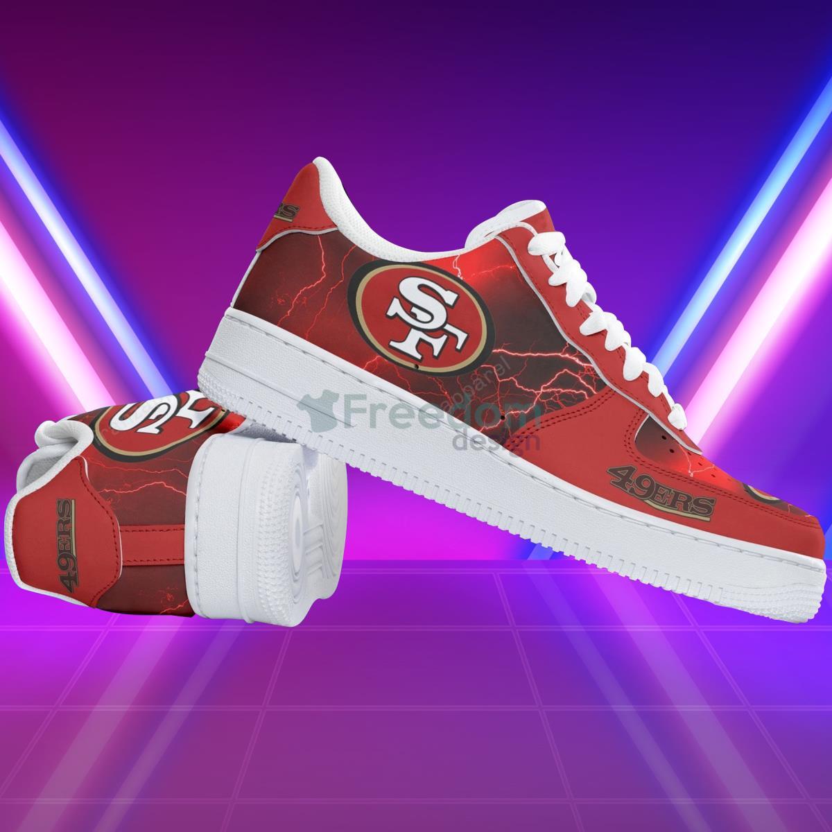 San Francisco 49ers Football Team Style Design Air Force Shoes Gift For Fans Product Photo 1