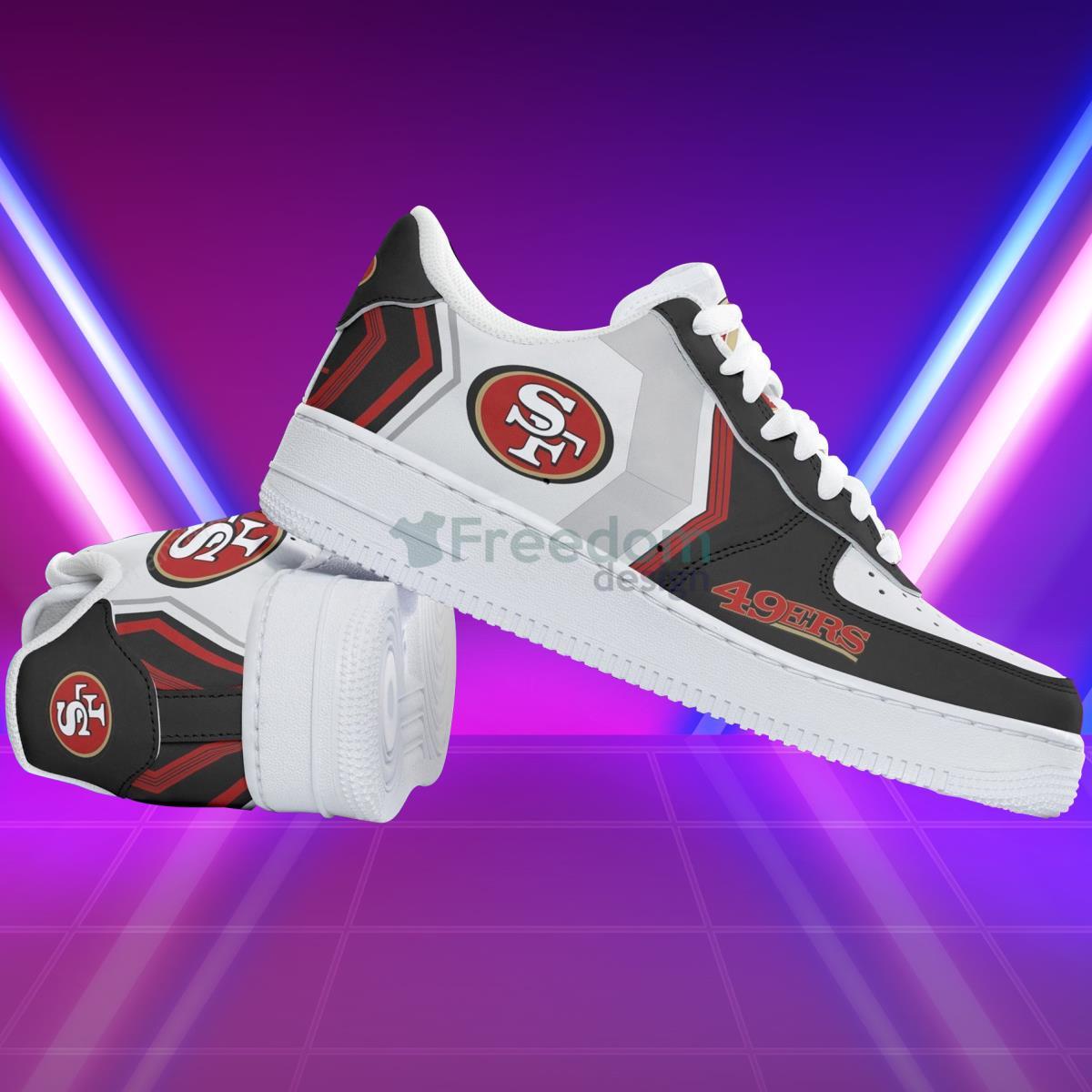 San Francisco 49ers Football Team Style Design Air Force Shoes Product Photo 1