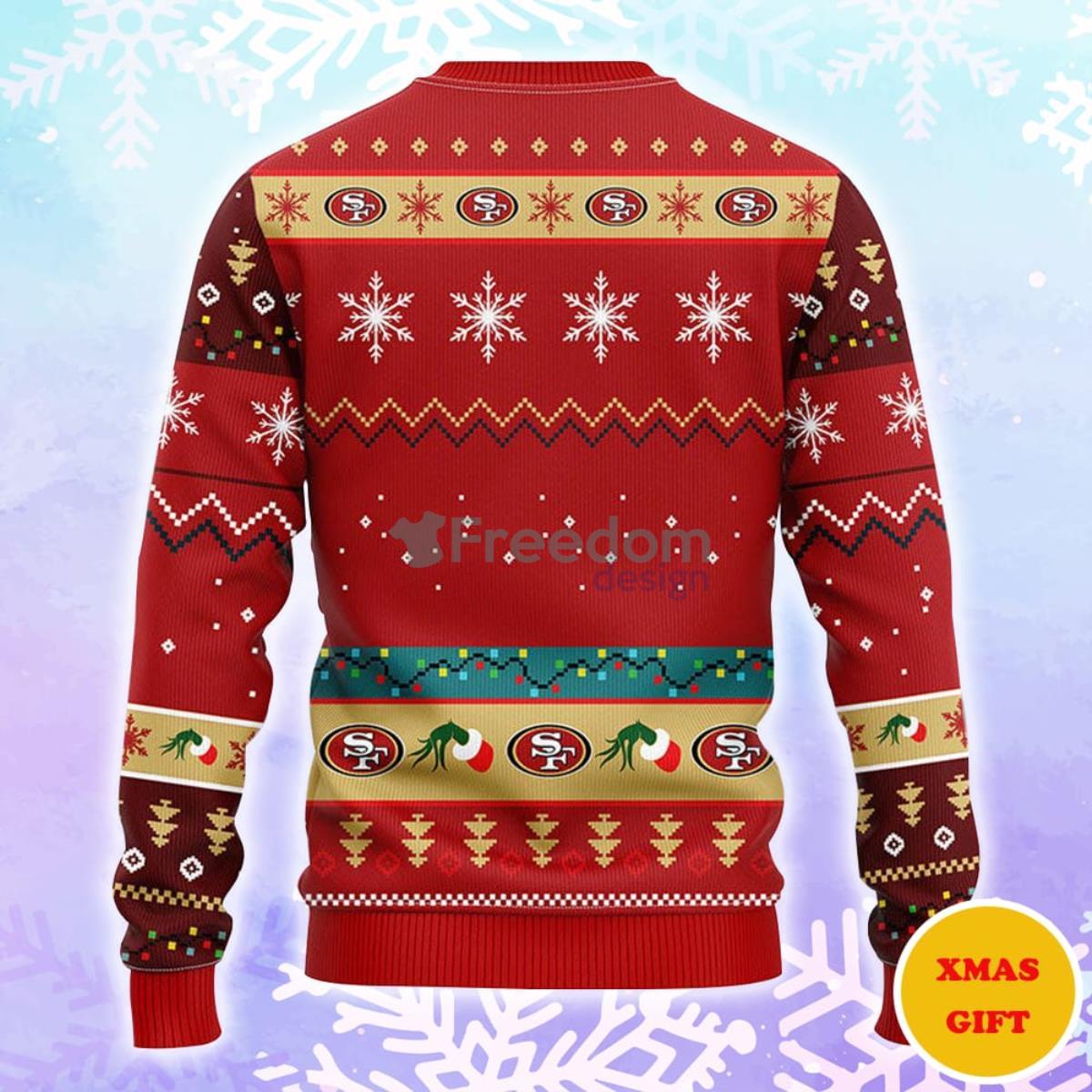 San Francisco 49ers Grinch Christmas AOP Sweater Product Photo 2