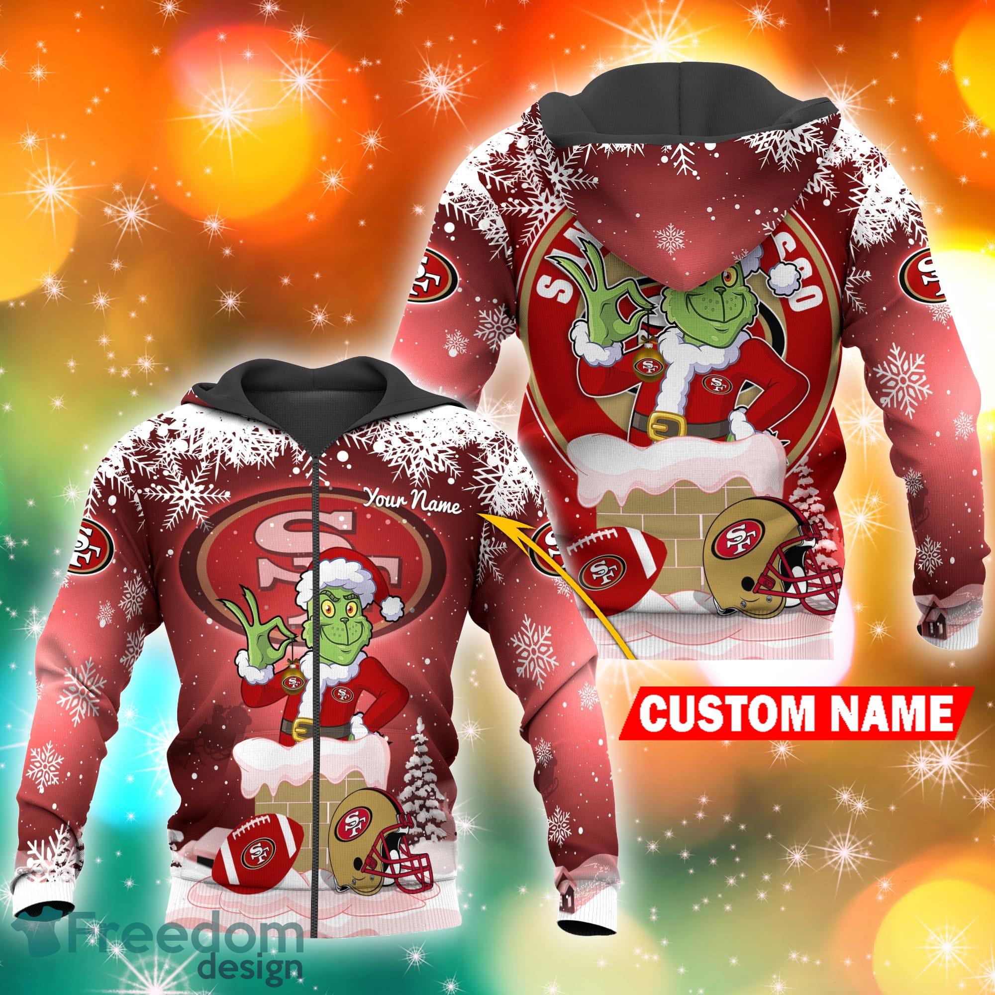 San Francisco 49ers American NFL Football Team Logo Cute Grinch 3D