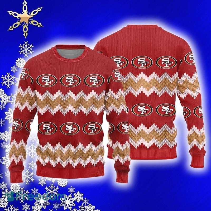 San Francisco 49ers Basic Pattern Knitted Sweater For Christmas - Limotees