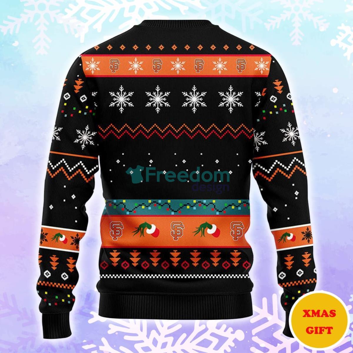 San Francisco Giants 12 Grinch Xmas Day Christmas AOP Sweater Product Photo 2