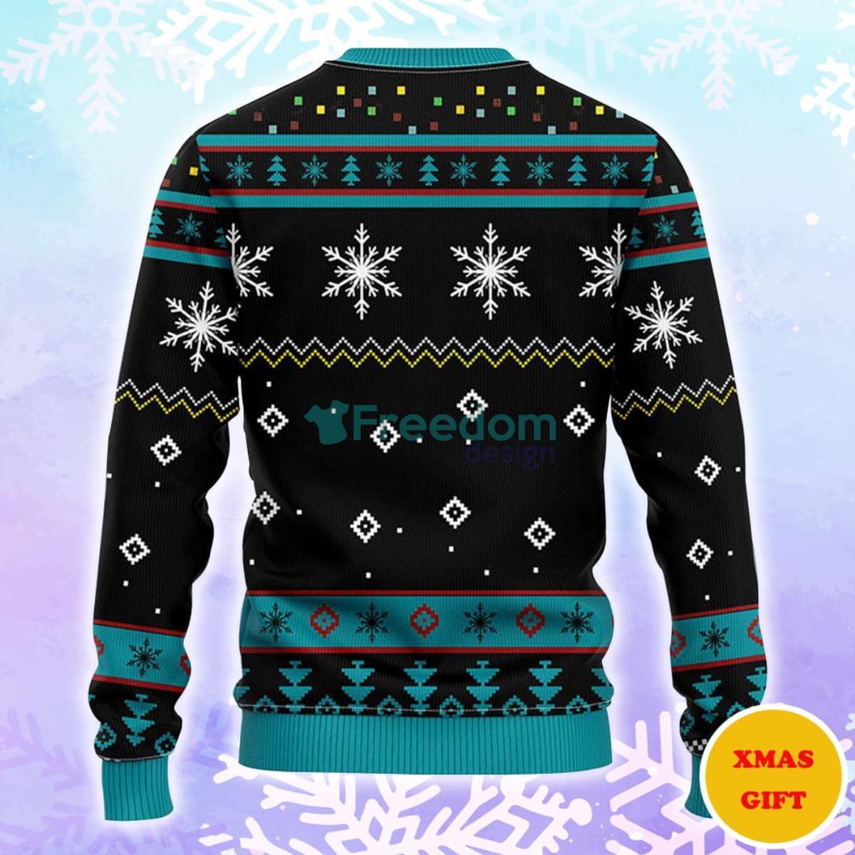 San Jose Sharks Funny Grinch Christmas AOP Sweater Product Photo 2