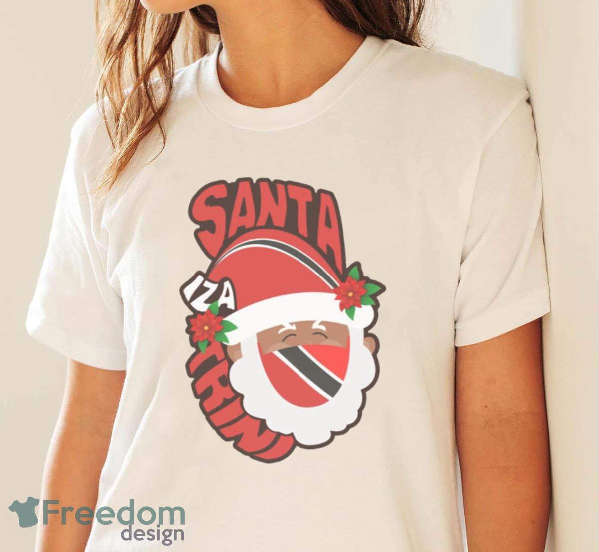 Santa Iza Trini Trinidad Christmas Shirt - White Ladies T-Shirt