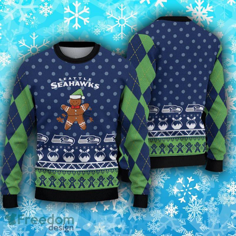 Seattle Seahawks Fans Pattern Trend Ugly Christmas Sweater