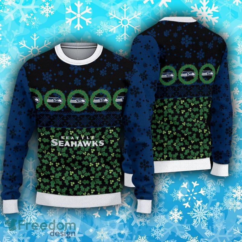 Seattle Seahawks Fans Pattern Trend Ugly Christmas Sweater