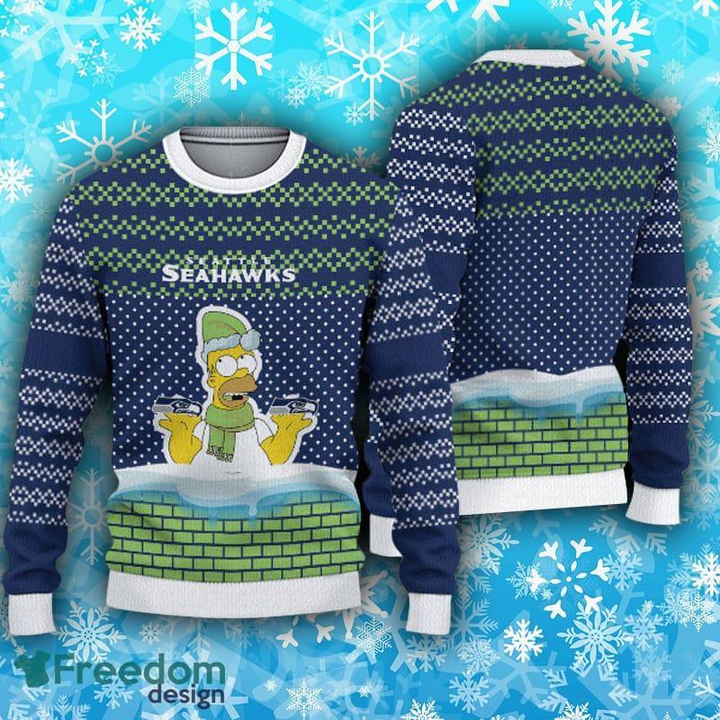 Seattle Seahawks Fans Snow Ugly Christmas Sweater Gift - Freedomdesign