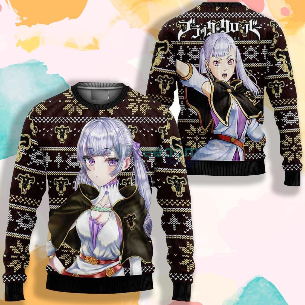 Silva Noelle Black Clover Manga Anime AOP Sweater Product Photo 1