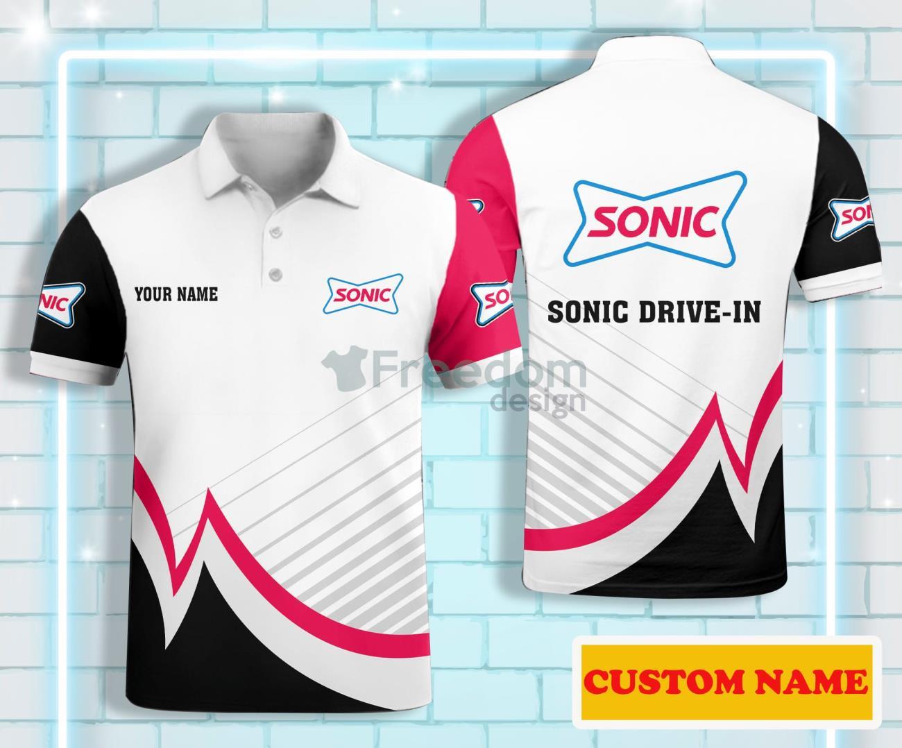 Sonic Drive-In Custom Name Polo Shirt Product Photo 1