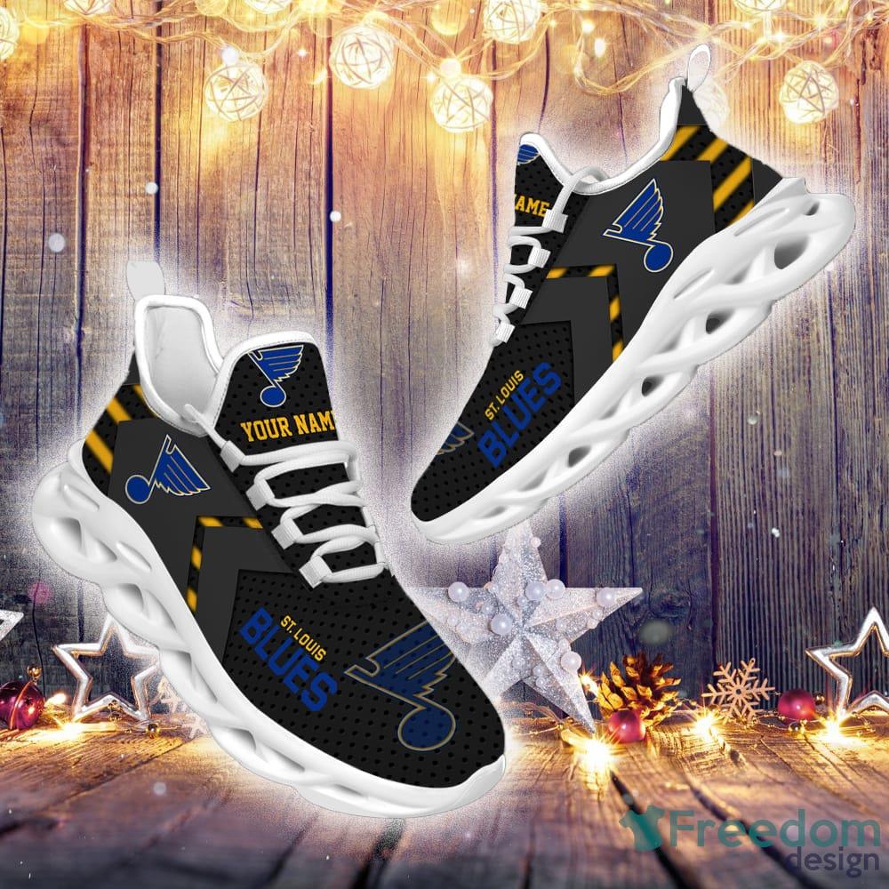 St Louis Blues Personalized NHL Sport Black Max Soul Shoes Style Gift For  Fans