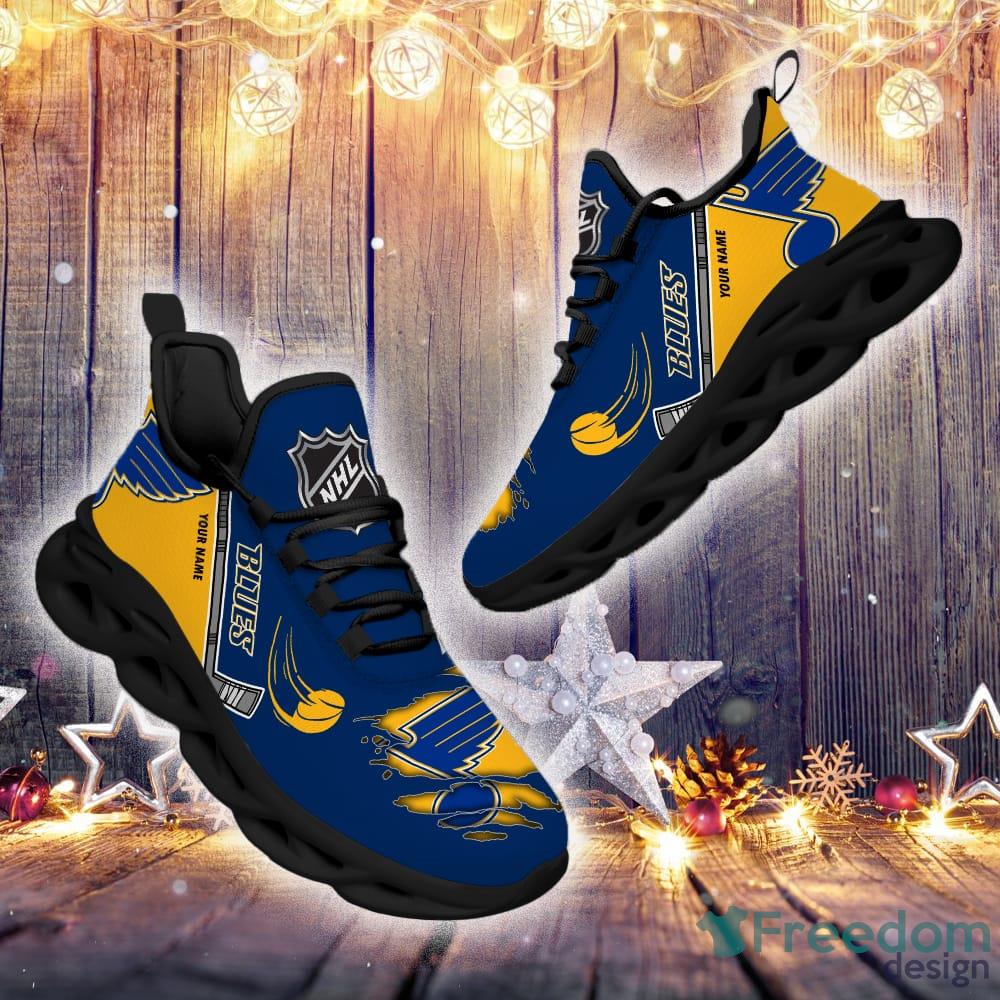 St Louis Blues Personalized NHL Sport Black Max Soul Shoes Style Gift For  Fans