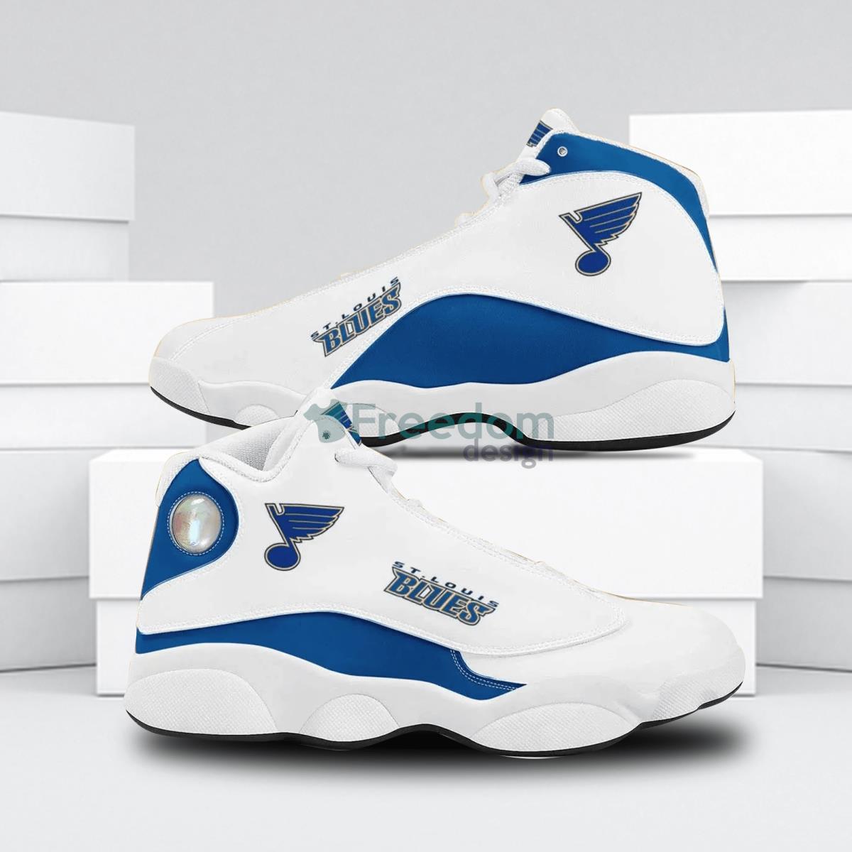 St. Louis Blues Football Team Air Jordan 13 Shoes Running Casual Sneakers Product Photo 1