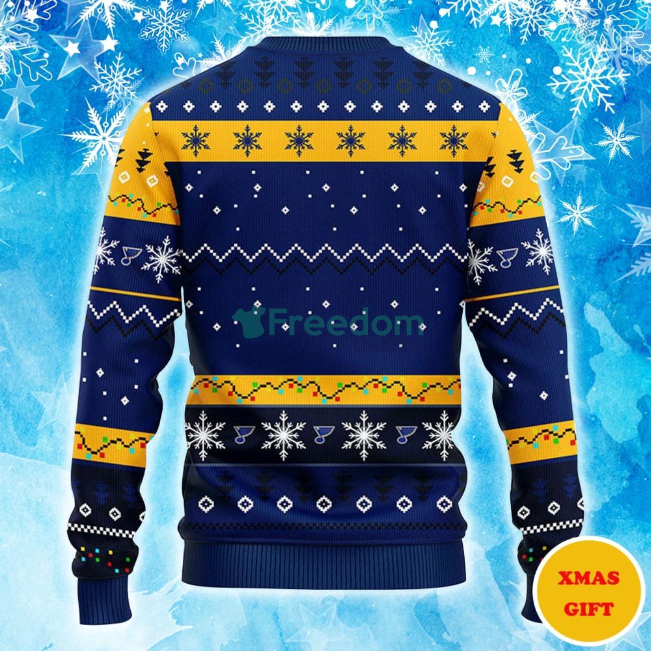 St. Louis Blues Hohoho Mickey Christmas AOP Sweater Product Photo 2