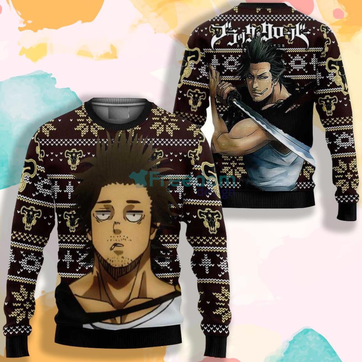 Sukehiro Yami Black Clover Manga Anime AOP Sweater Product Photo 1