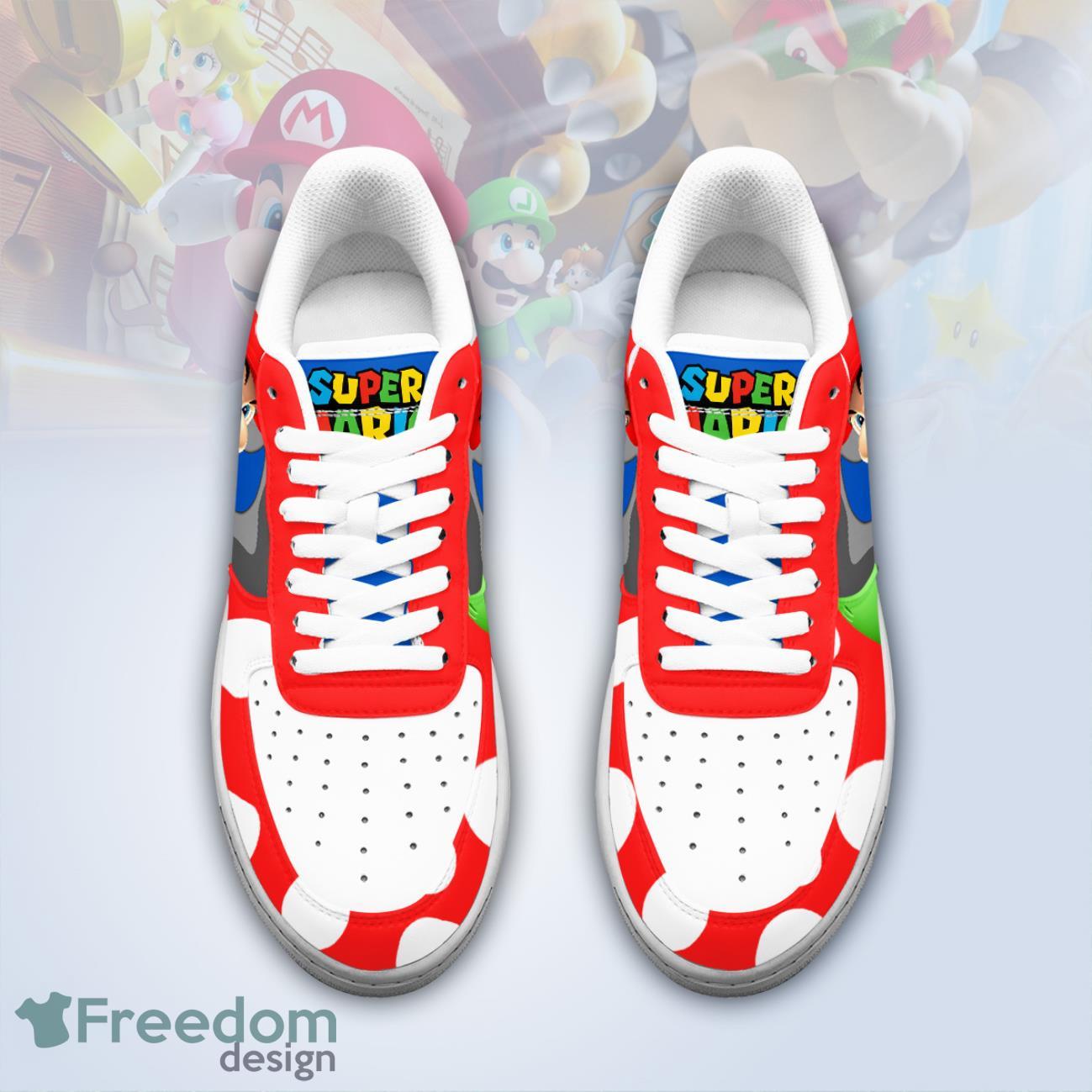 Super Mario Premium Air Force Shoes Product Photo 2