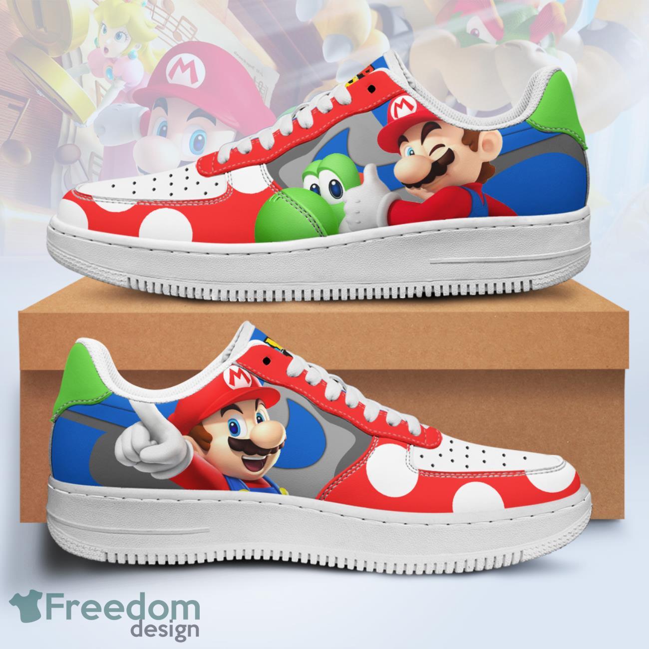 Super Mario Premium Air Force Shoes Product Photo 1