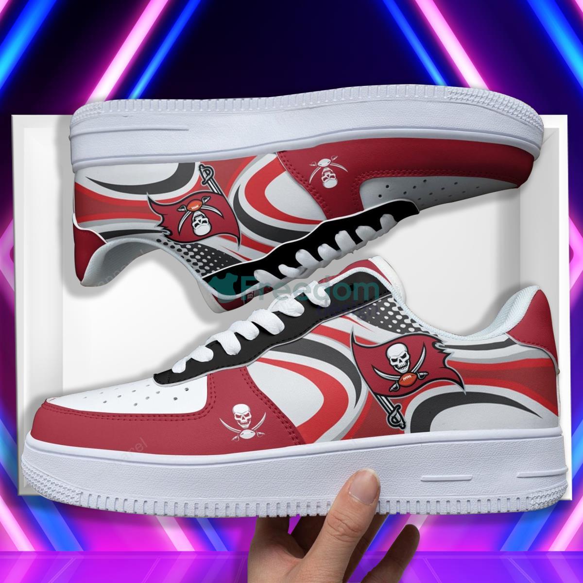 Tampa Bay Buccaneers Football Team Style Design Air Force Shoes For Real Fans Product Photo 2