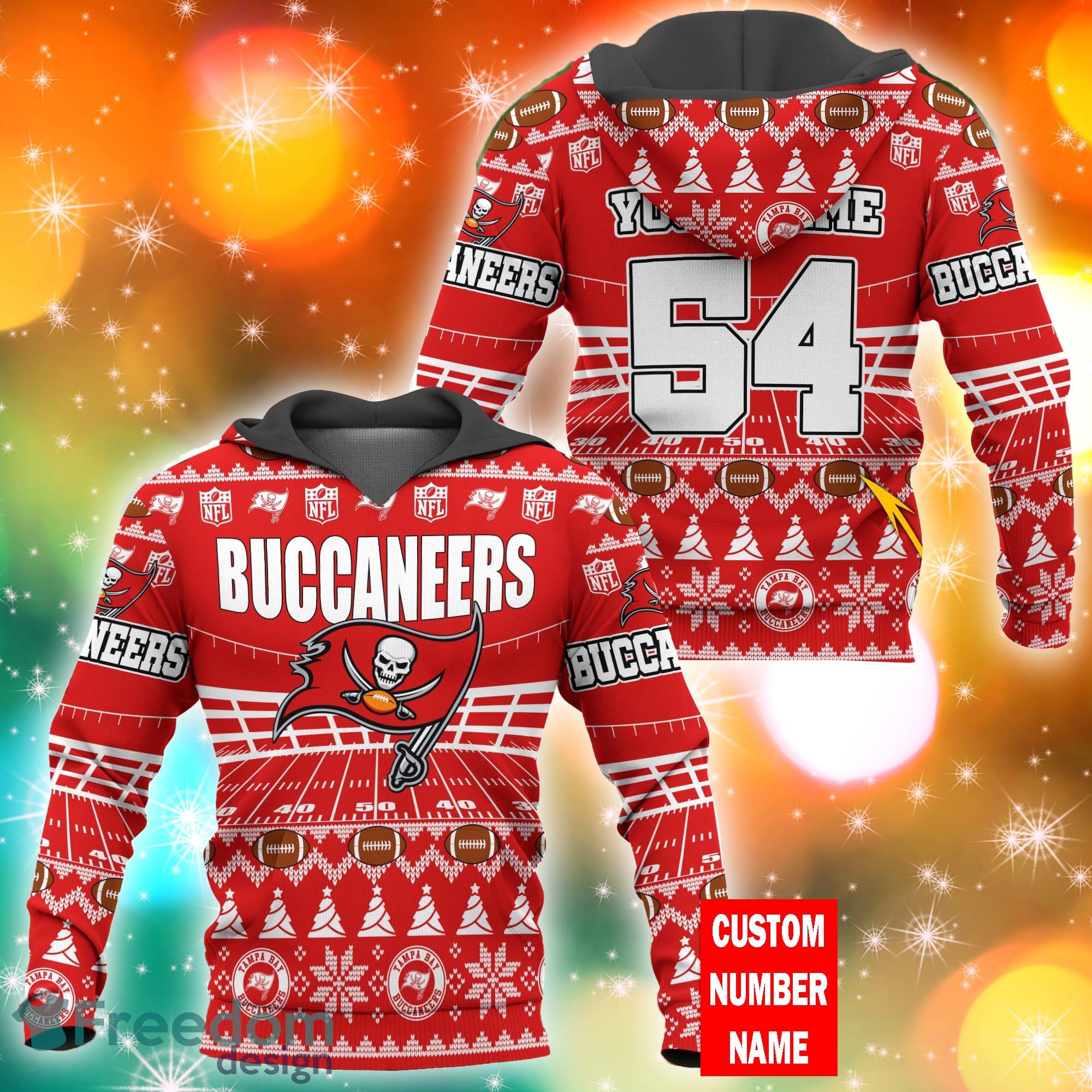 Tampa Bay Buccaneers NFL Ugly Stadiums Christmas 3D Zip Hoodie Custom  Number And Name - Freedomdesign