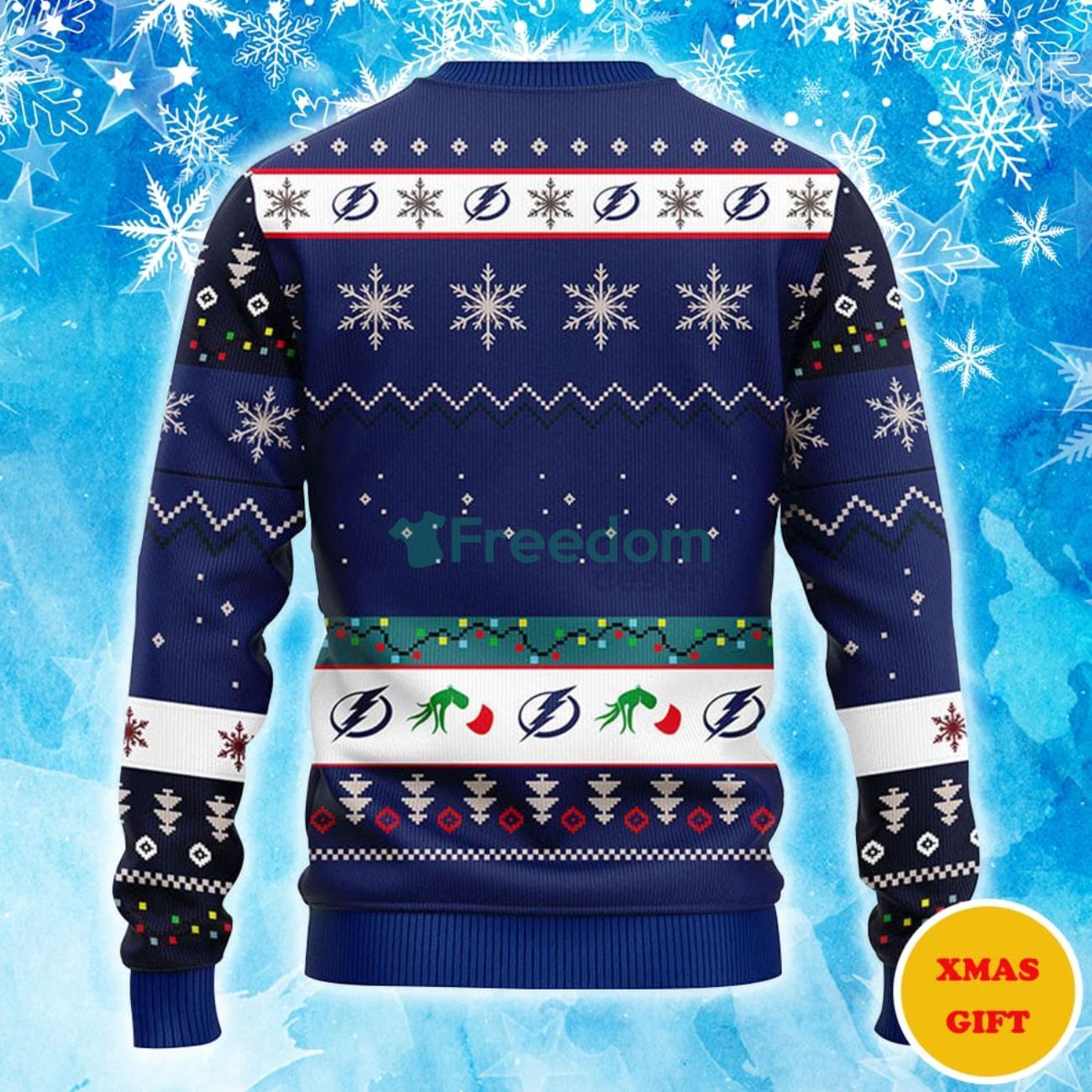 Tampa Bay Lightning Grinch Christmas AOP Sweater Product Photo 2