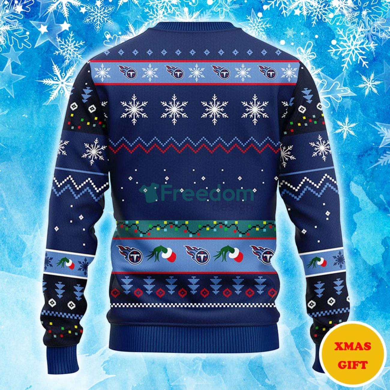 Tennessee Titans 12 Grinch Xmas Day Christmas AOP Sweater Product Photo 2