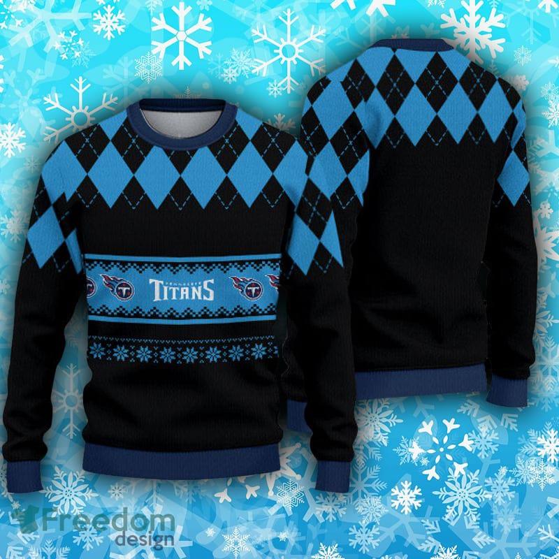 NFL Tennessee Titans Custom Name And Number For Sport Fans Ugly Christmas  Sweater - Banantees