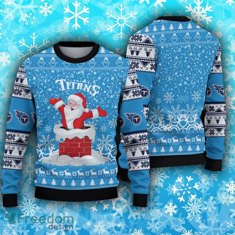 Tennessee Titans Christmas Reindeers Pattern Ugly Christmas Sweater