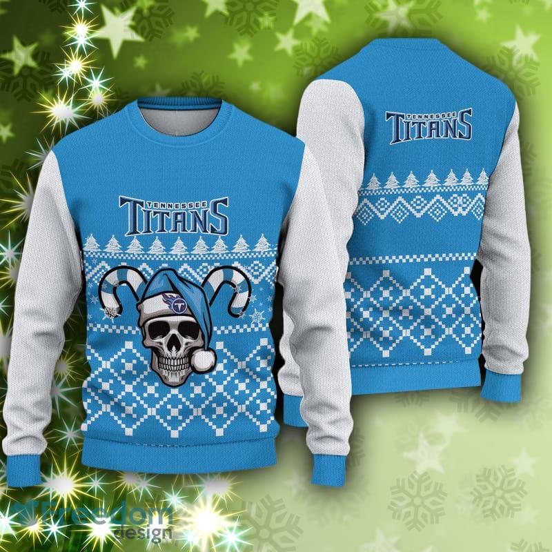 Tennessee Titans Klew Light-Up Ugly Sweater - Navy