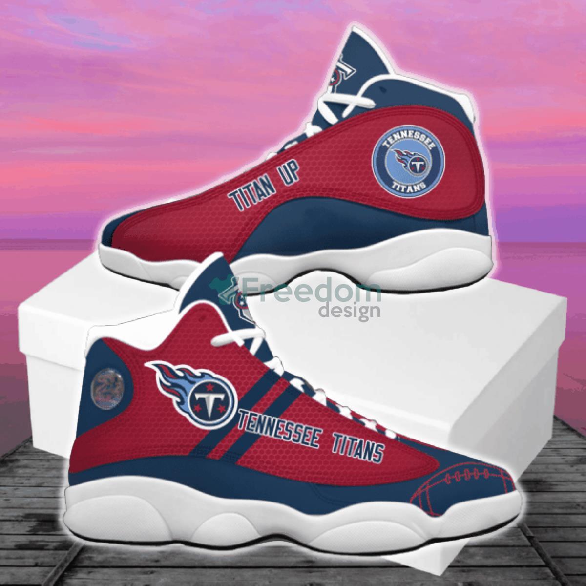 Tennessee Titans Football Team Air Jordan 13 Shoes Running Casual Sneakers Product Photo 2